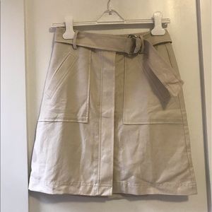 NWT Size 0P Ann Taylor Khaki Skirt